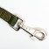Two -layer leash with reinforced carbine, 2 m x 2 cm, green
