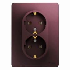 Розетка SchE GSL001124 Glossa, СП, 2 розетки, IP20