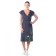 Women's dress "Tropical flowers", size 48, color gray color
