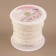 Beads on threads, with holography, round, 3 mm, 9 ± 1 m, white color