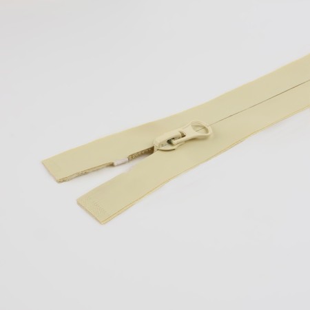 Lightning "Spiral", No. 7, detachable, waterproof, automatic lock, 60 cm, sand color-1
