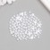 Decor for creativity "Half of the pearl" White set 500 grams 0.6x0.6x0.4 cm