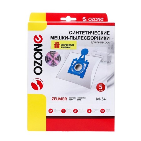 M-34 Ozone Surebroke Symbol for a vacuum cleaner, 5 pcs + microfilter-1