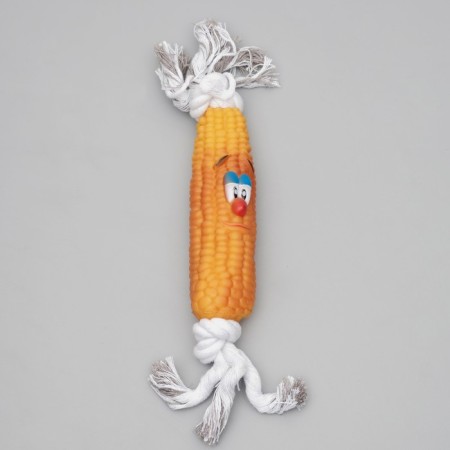Toy on the rope "corn" for dogs, 30 cm (corn 14 cm)-2