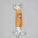 Toy on the rope "corn" for dogs, 30 cm (corn 14 cm)