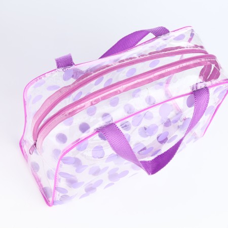 Lightning cosmetic bag, lilac color-2