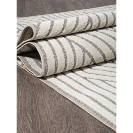 Rectangular carpet Merinos Sigma, size 80x150 cm, color Brown-Cream-2