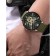 Men's wrist watches, D-4.6 cm, with a chronograph, 3 atm, luminous, green