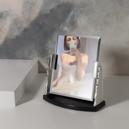 Mirror desktop, mirror surface 11.5 × 14.5 cm, silver color-2