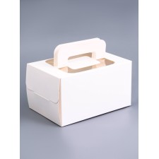 Box for roll, white, 16.5 x 11 x 9 cm. Confectionery packaging
