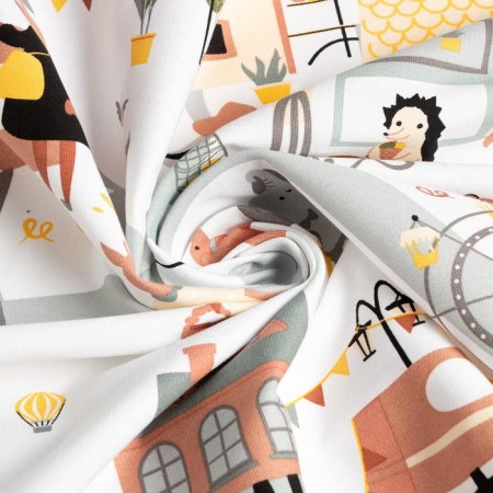 Curtain Ethel "Fantasy Town", 145x260 cm, 100% cotton-3