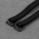 The straps of textile, cross -shaped, 1 cm, black color