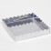 Box for cookies, silver, 18 x 18 x 3 cm
