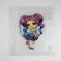 Thermalrotransfer with sparkles "Fairy Flower", 12.8 × 18.6 cm