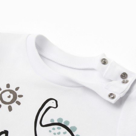 Costume: T-shirt and shorts crumb I Dino, height 62-68 cm, blue/white-1