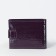 Women's wallet on the button, purple color