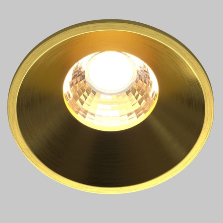 The built-in lamp Technical DL058-7W3K-BS, LED, 7 W, 60x60x53 mm, 460 lm, 3000k, brass-1