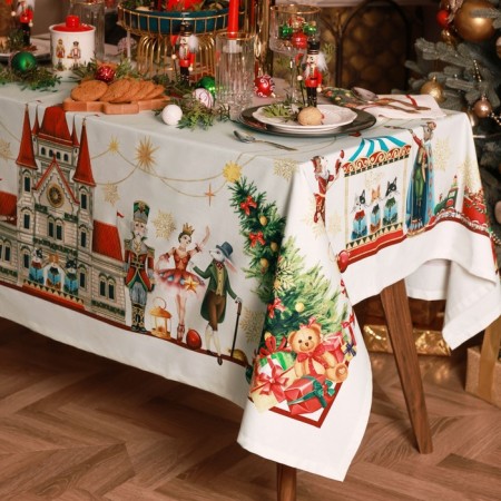 Set of Ethel "The Nutcracker": a tablecloth 150x220 cm, with VGMO, Salf. 40x40 cm - 12 pcs-2