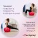 Fitball ONLYTOP, D = 55 cm, 700 g, half mastery, Mix colors