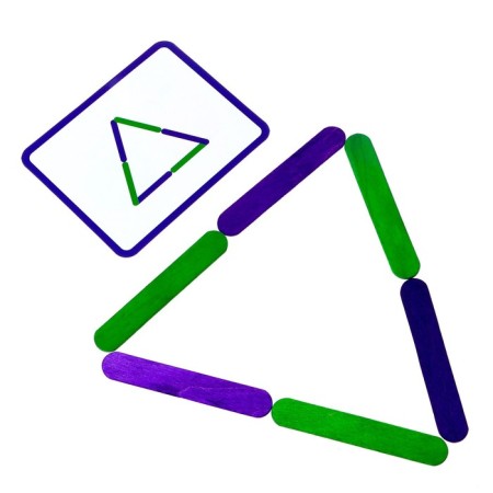 Game set with sticks "Study the score and colors", counting sticks, according to the Montessori method-4