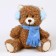 Soft toy "Bear", winter, 16 cm, brown color