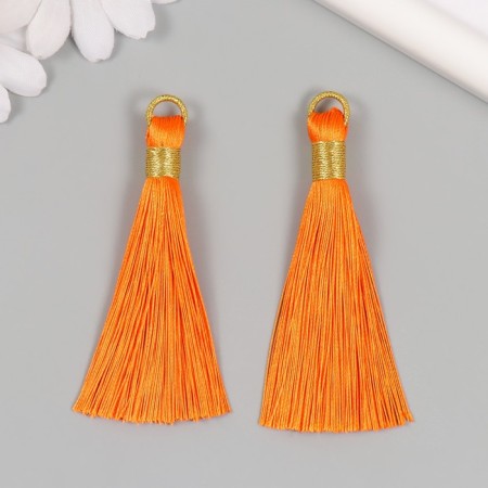 Decor for creativity Textile "Brush. Olivia" Orange set 2 pcs 8x1.2 cm