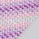 Self -adhesive rhinestones d 6 mm, lilac