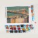 Diamond mosaic with full filling on the canvas "Brooklyn Bridge", 30 x 40 cm