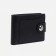 Male purse for magnet, department for bills, for maps, for coins, black color