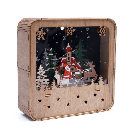 New Year's decor with backlight "New Year's fairy tale" 14 × 4 × 22.5 cm-3