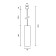 Sprinkle Square Technical TR025-1-GU10-W, 1x10W, 6x6x30 cm, GU10, white color