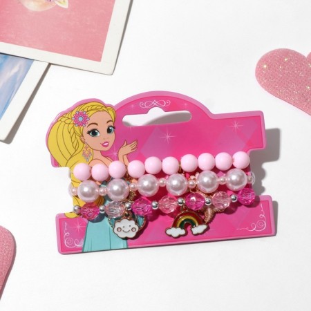 A set of children's bracelets (3 pcs.) "Choselka", a cloud, color in gold-2