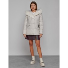 Winter jacket, size 42, beige color