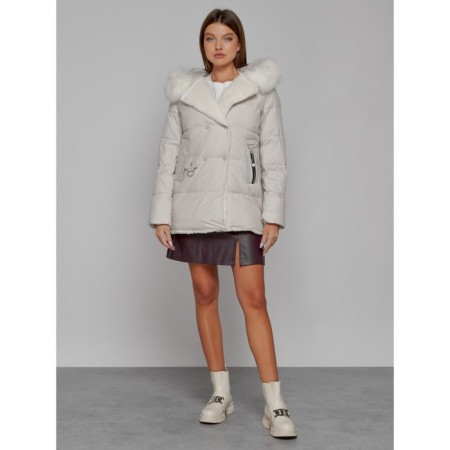 Winter jacket, size 42, beige color