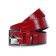 Belt belt children's genuine leather 46622 red 100x3x0.3 cm
