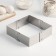 The form is sliding for baking cupcakes with size adjustment, 9.5-16 cm, chrome color