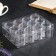 Casket Plastic for little things "Circle" Transparent set 12V1 4.8x3.7x3.7 cm 5.5x12x16 cm