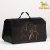 Bag - Frame Animal Carriage, 50 x 25 x 28 cm black with animals