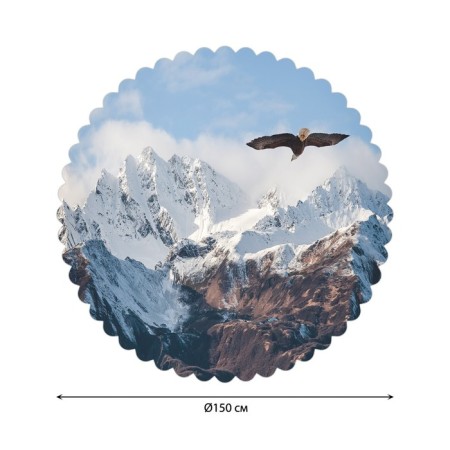 The tablecloth "Mountain Eagle", Round, Saten, D = 150 cm-1