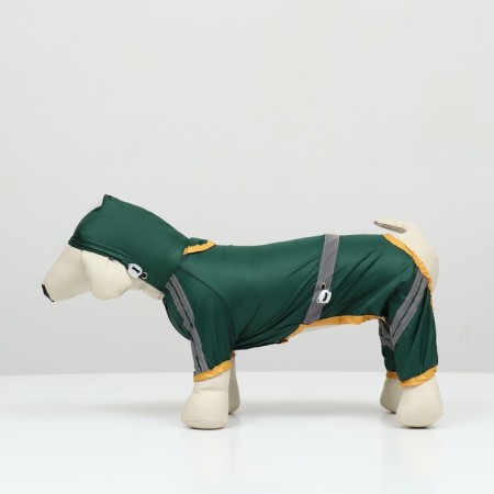 Combiason for dogs, demi-season, size L (DS 28-30, OG 43-45, Osh 31-33 cm), green-4