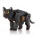 Mechanical team model, wooden designer "Black cat (cat)"