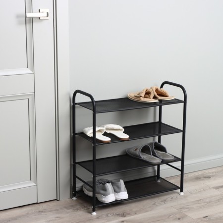 Metal shoe LadOM, 4 tiers, 60 × 27 × 64 cm, black color-7
