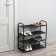 Metal shoe LadOM, 4 tiers, 60 × 27 × 64 cm, black color