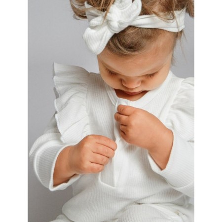 Children's overalls with ruffles fashion, height 86 cm, milk color-4