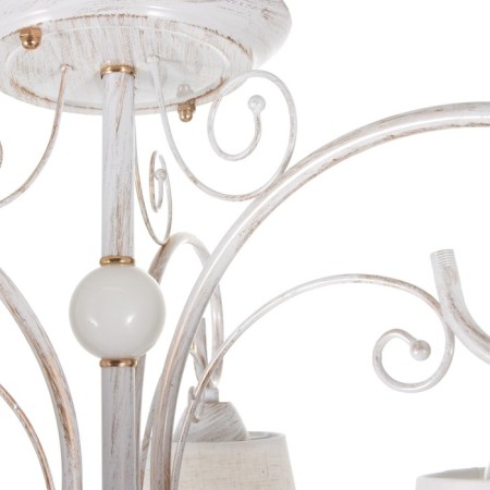 Chandelier 2150/3 E27 40W white with a golden patina 47x47x35 cm Bayerlux-3
