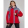 Ski jacket female winter, size 52, red color
