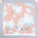 Scrapbooking paper "Pale blue flowers" density 180 g 30.5x32 cm