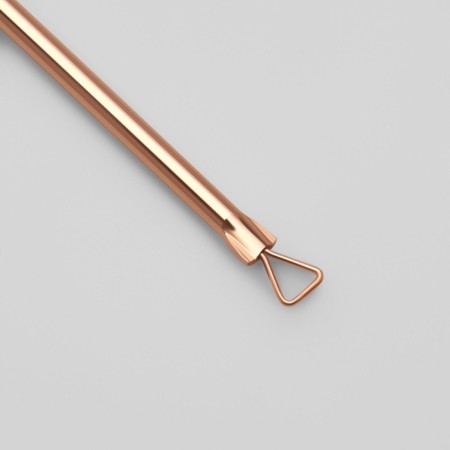 The needle of cosmetic, bilateral, with a loop, 12 cm, golden/silver color-1