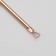 The needle of cosmetic, bilateral, with a loop, 12 cm, golden/silver color