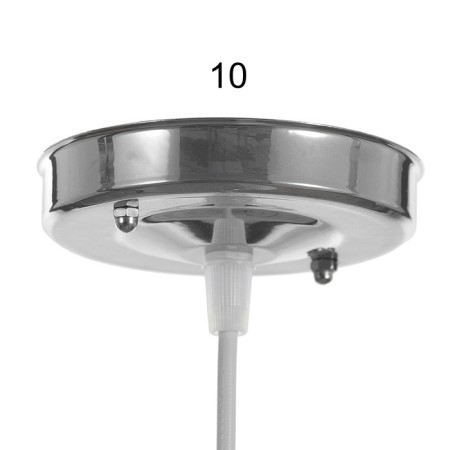 Bayerlux lamp "Angelo" 1x40W E27 chrome 18x18x70cm-5